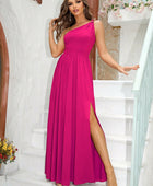 One-Shoulder Split Maxi Dress - Body By J'ne