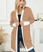 Striped Open Front Longline Cardigan - Body By J'ne