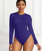 Round Neck Long Sleeve Bodysuit - Body By J'ne