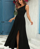 One-Shoulder Split Maxi Dress - Body By J'ne