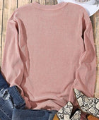 WINE NEVER BROKE MY HEART Round Neck Sweatshirt - Body By J'ne