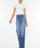 Kancan Ultra High Waist Gradient Flare Jeans - Body By J'ne