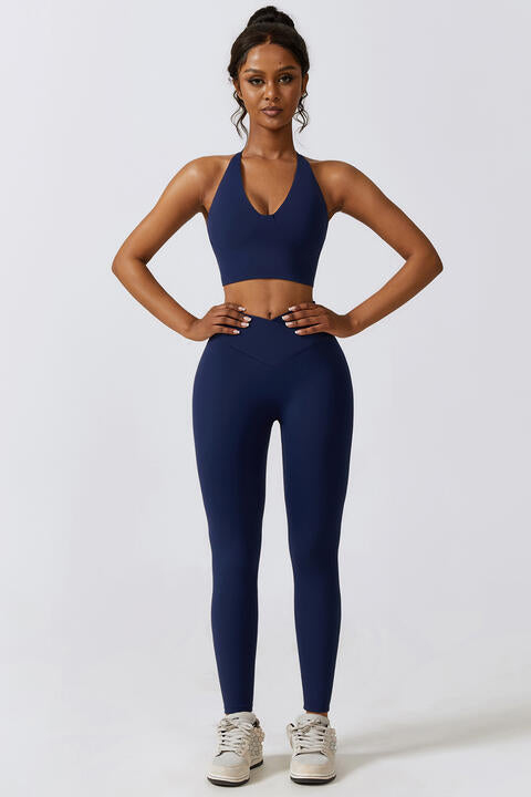 Crisscross Sports Bra and Leggings Set - Body By J'ne