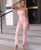 Sweetheart Neck Sleeveless Jumpsuit - Body By J'ne