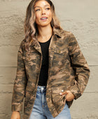 Camouflage Snap Down Jacket - Body By J'ne