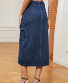 Button Down Denim Skirt - Body By J'ne