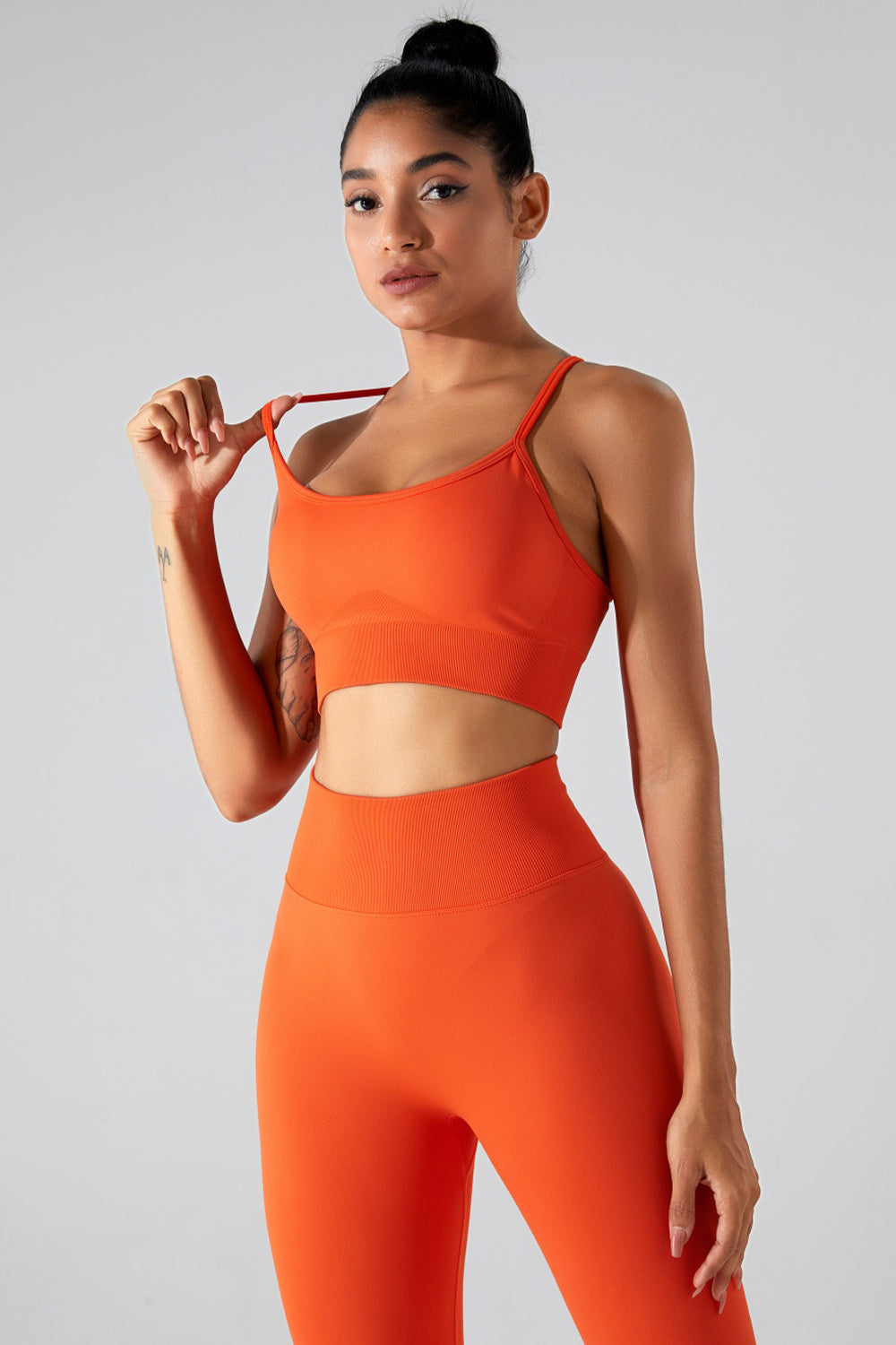 Crisscross Spaghetti Strap Active Cami - Body By J'ne