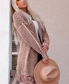 Heathered Open Front Longline Cardigan - Body By J'ne