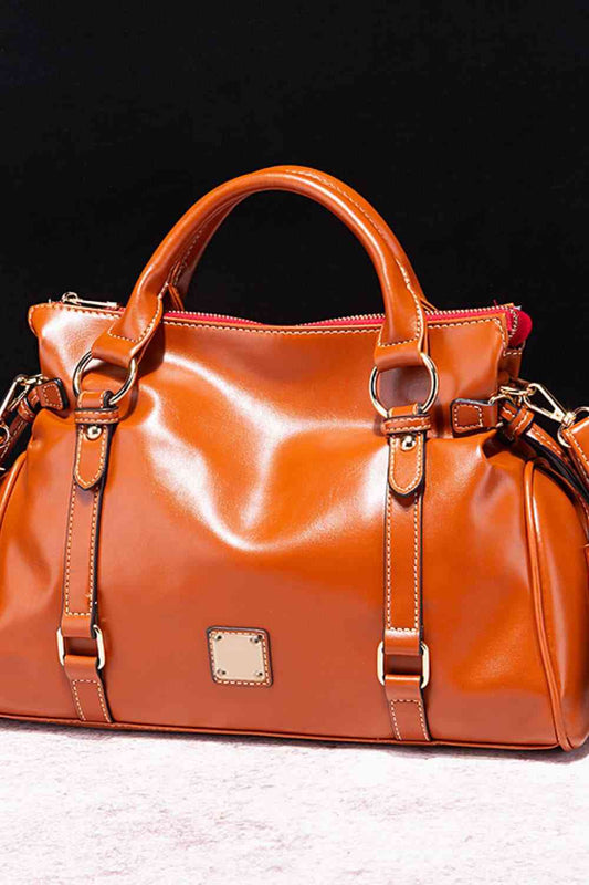 PU Leather Handbag with Tassels - Body By J'ne