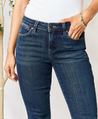 Full Size Raw Hem Straight Jeans - Body By J'ne