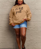 Full Size IT'S FALL Y'ALL Graphic Sweatshirt - Body By J'ne