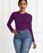 Round Neck Long Sleeve Bodysuit - Body By J'ne