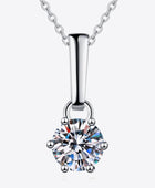 1 Carat Moissanite 925 Sterling Silver Chain-Link Necklace - Body By J'ne