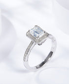 1 Carat Moissanite 925 Sterling Silver Halo Ring - Body By J'ne