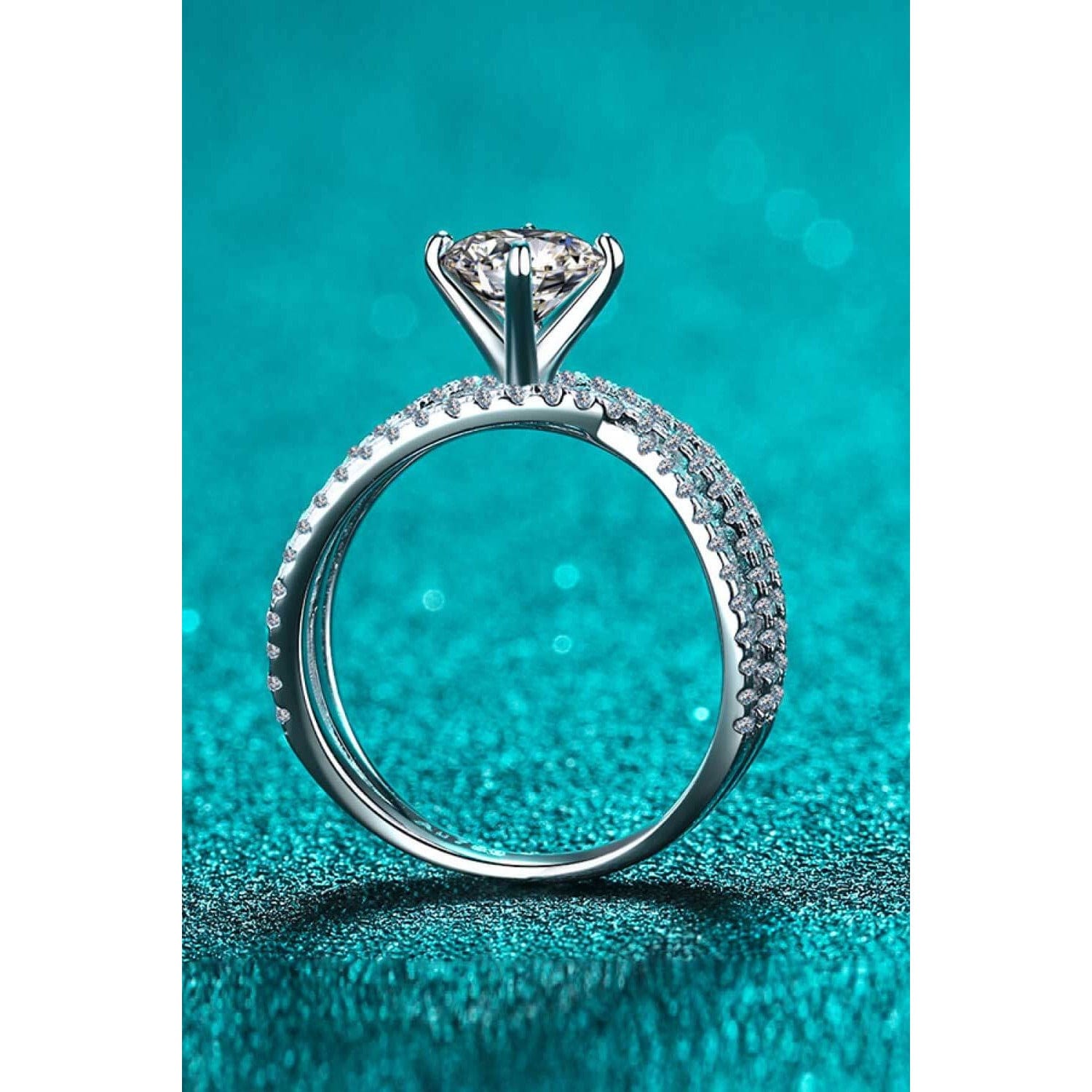 1 Carat Moissanite Crisscross Ring - Body By J'ne