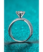 1 Carat Moissanite Crisscross Ring - Body By J'ne