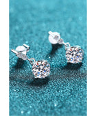 1 Carat Moissanite Drop Earrings - Body By J'ne