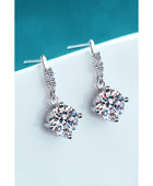 1 Carat Moissanite Drop Earrings - Body By J'ne