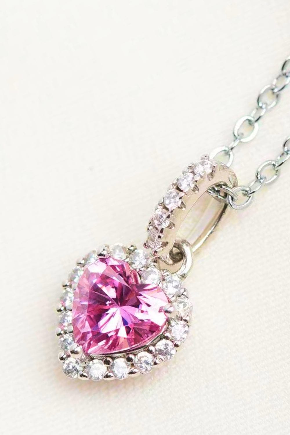 1 Carat Moissanite Heart Pendant Necklace - Body By J'ne