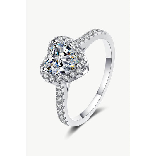 1 Carat Moissanite Heart-Shaped Ring - Body By J'ne