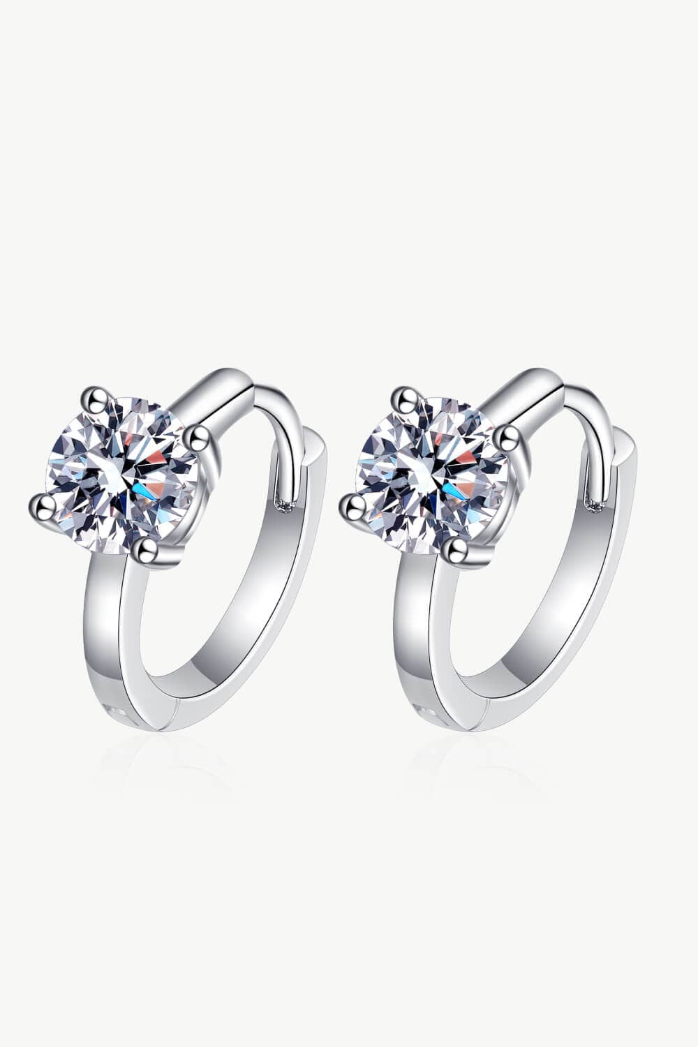 1 Carat Moissanite Huggie Earrings - Body By J'ne