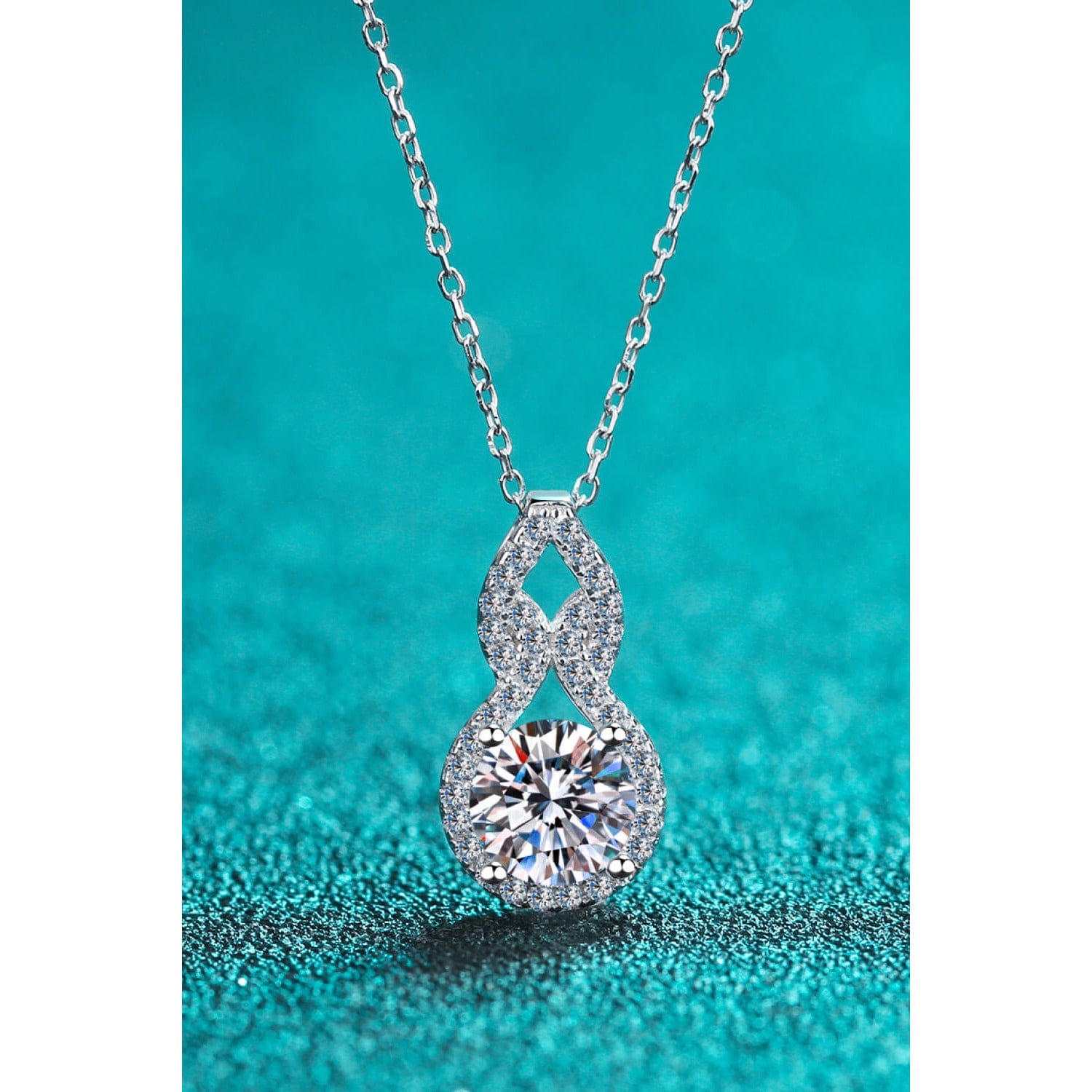 1 Carat Moissanite Pendant Necklace - Body By J'ne