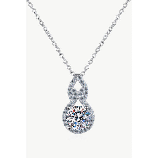 1 Carat Moissanite Pendant Necklace - Body By J'ne