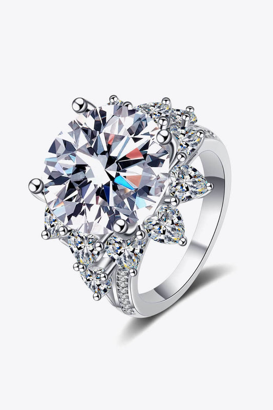 10 Carat Moissanite Flower-Shaped Ring - Body By J'ne