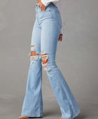 Distressed Bootcut Jeans with Pockets - Body By J'ne