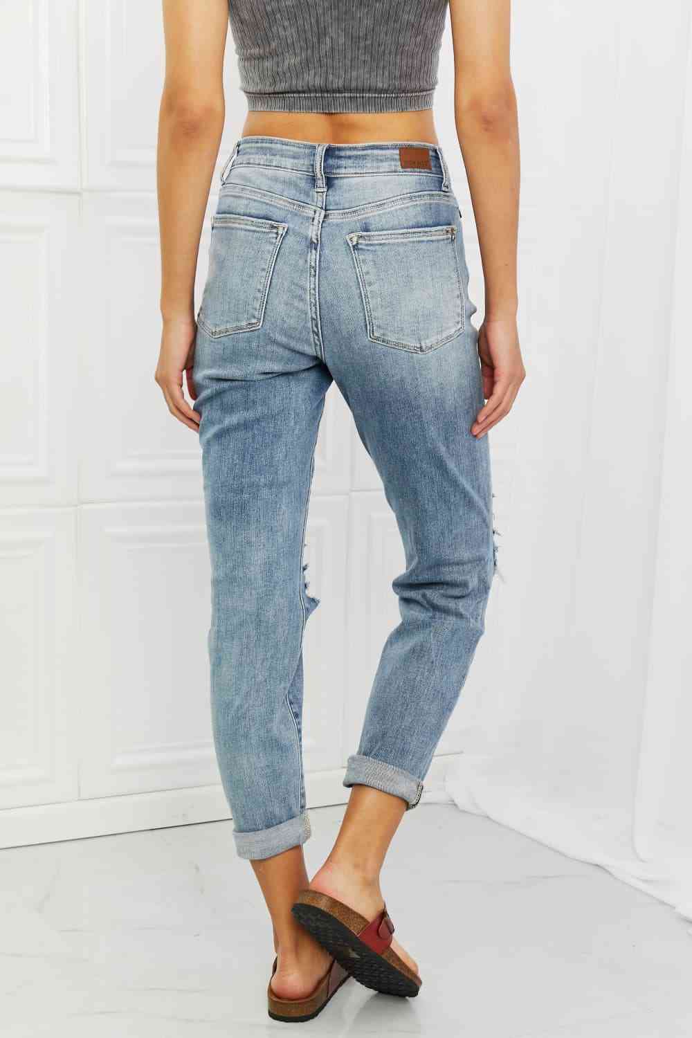 Malia Full Size Mid Rise Boyfriend Jeans - Body By J'ne