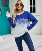 Color Block Dropped Shoulder Sweater - Body By J'ne