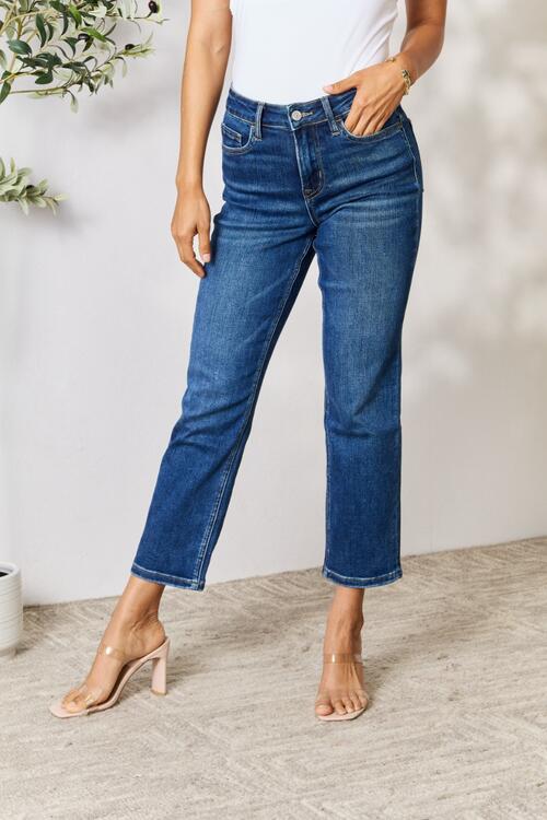 Cropped Straight Jeans - Body By J'ne