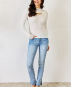 Fitted Long Sleeve Cutout Top - Body By J'ne