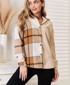 Plaid Print Dropped Shoulder Shirt - Body By J'ne