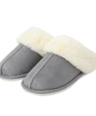 Faux Suede Center Seam Slippers - Body By J'ne