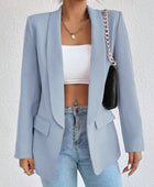 Shawl Collar Long Sleeve Blazer - Body By J'ne