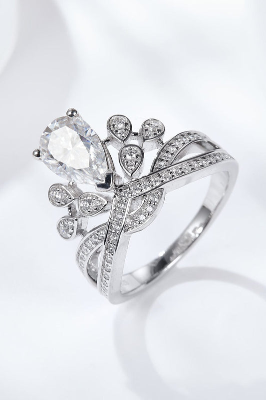 1.5 Carat Moissanite Crown-Shaped Ring - Body By J'ne