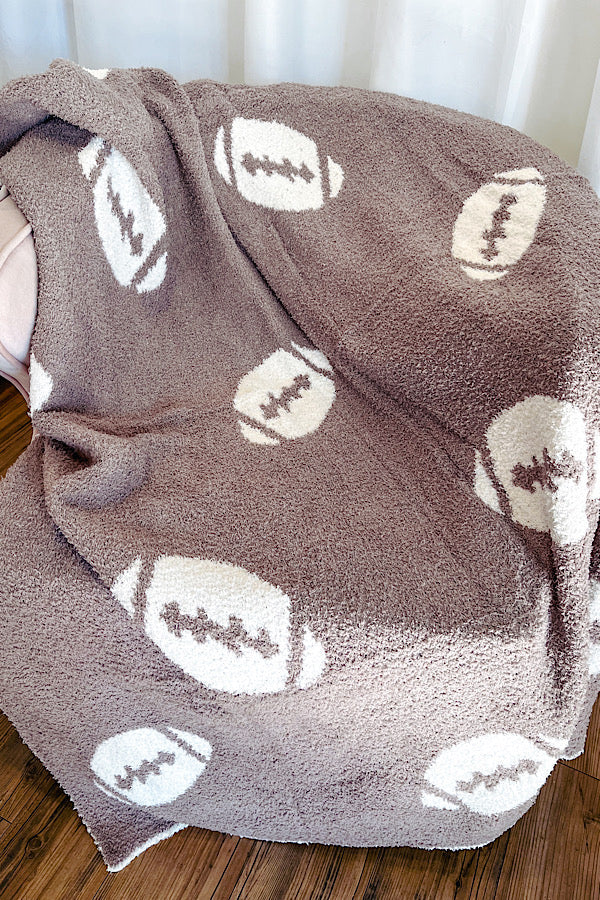 Grey Football Luxury Blanket - Body By J'ne