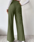 Ribbed High Waist Pants - Body By J'ne