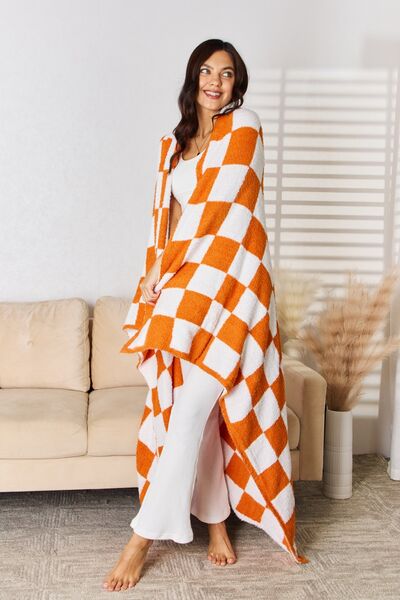 Cuddley Checkered Decorative Throw Blanket - Body By J'ne