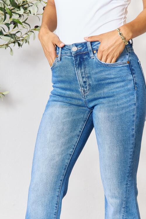 Slit Flare Jeans - Body By J'ne