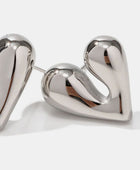 Heart Shape Stainless Steel Stud Earrings - Body By J'ne