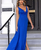 Twisted Slit Plunge Maxi Dress - Body By J'ne