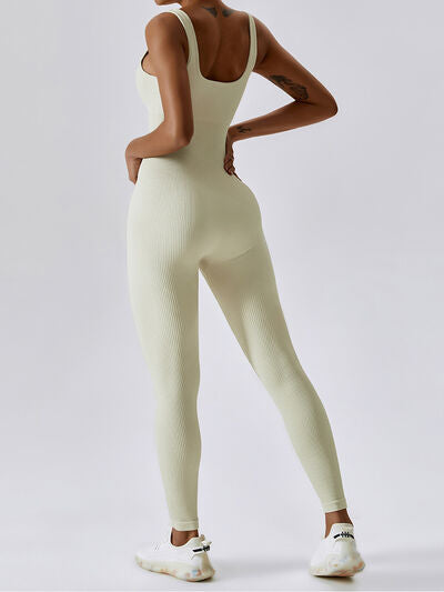 Wide Strap Sleeveless Active Jumpsuit - Body By J'ne