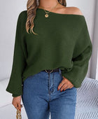 One-Shoulder Lantern Sleeve Sweater - Body By J'ne