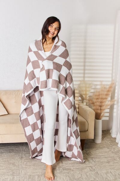 Cuddley Checkered Decorative Throw Blanket - Body By J'ne