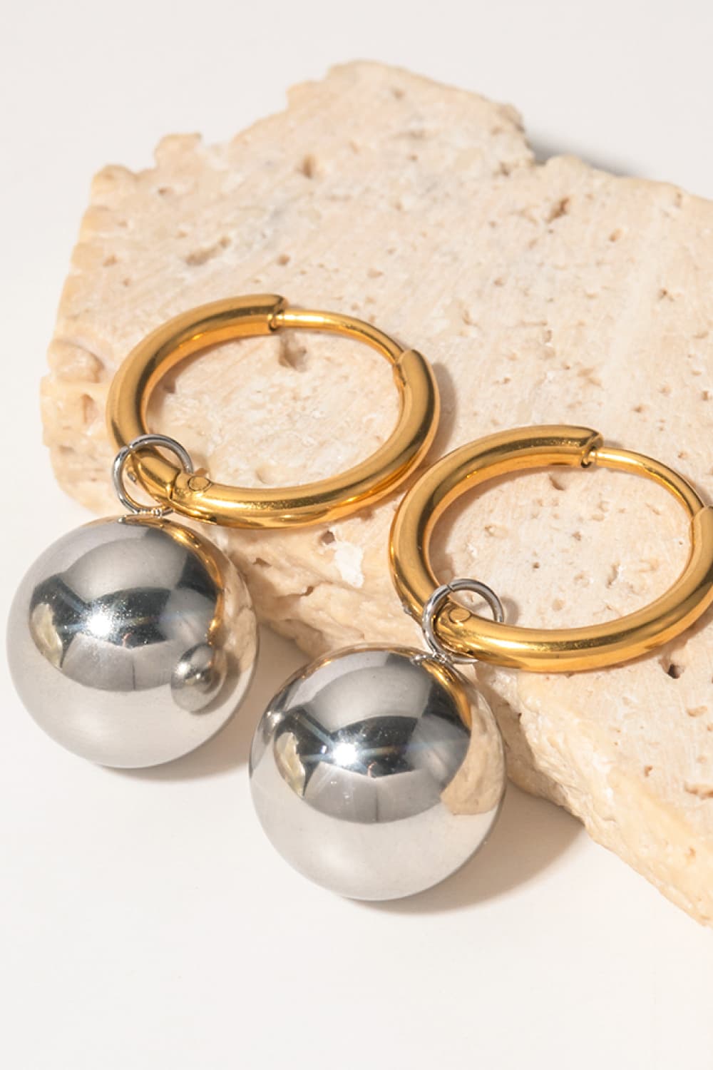 18K Gold-Plated Copper Ball Drop Earrings - Body By J'ne
