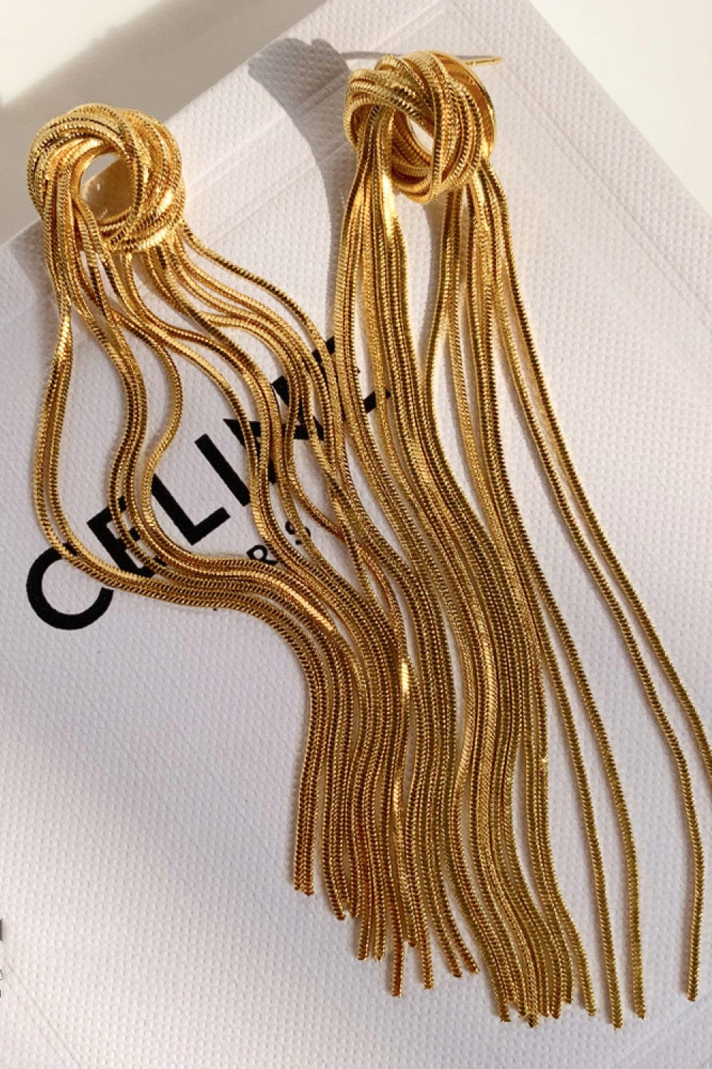 18K Gold Plated Fringe Earrings - Body By J'ne