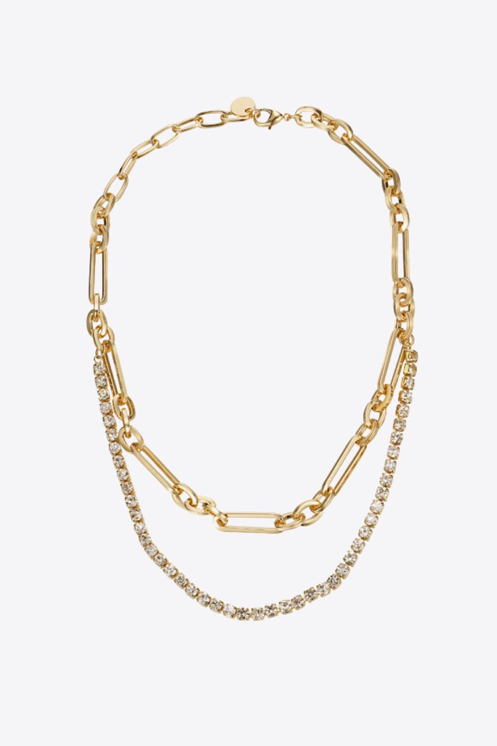 18K Gold Plated Glass Stone Necklace - Body By J'ne