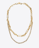 18K Gold Plated Glass Stone Necklace - Body By J'ne